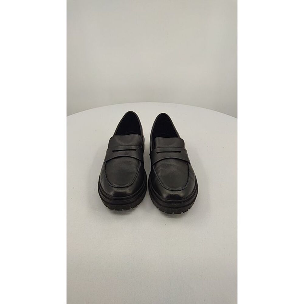 Quince Italian Leather Lug Sole Loafer Black Shoes 9 - Picture 2 of 6